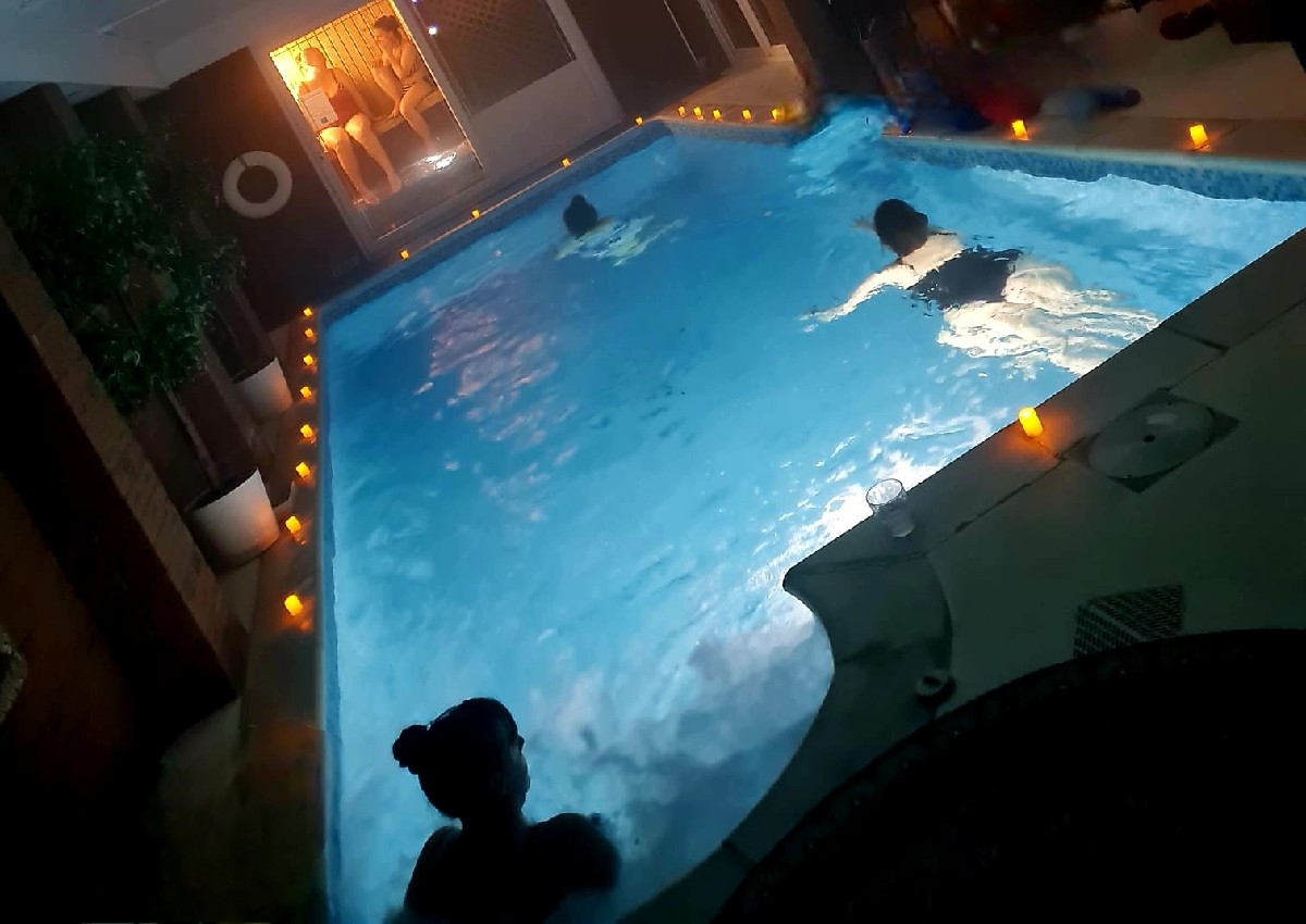 5 Adults swim and sauna