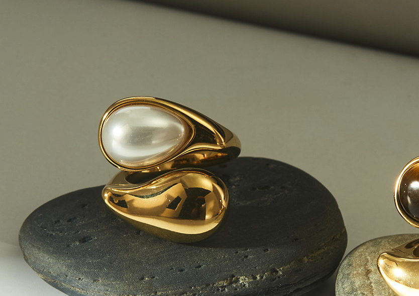 Sortija con perla