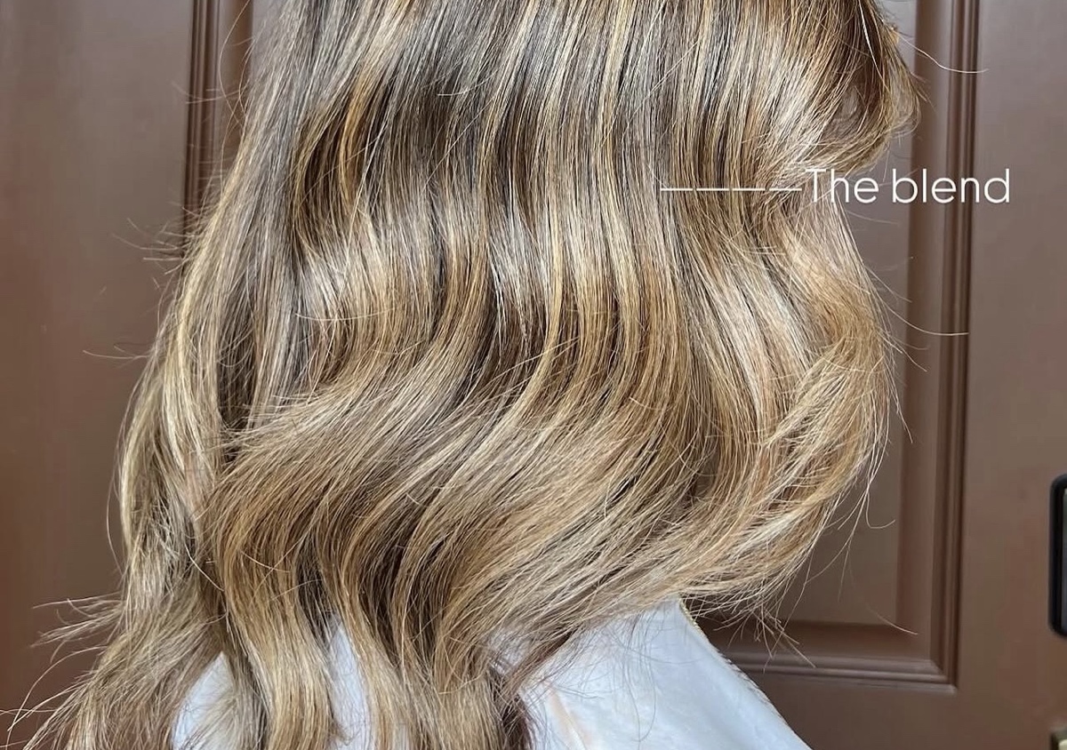 Straight hair highlights 