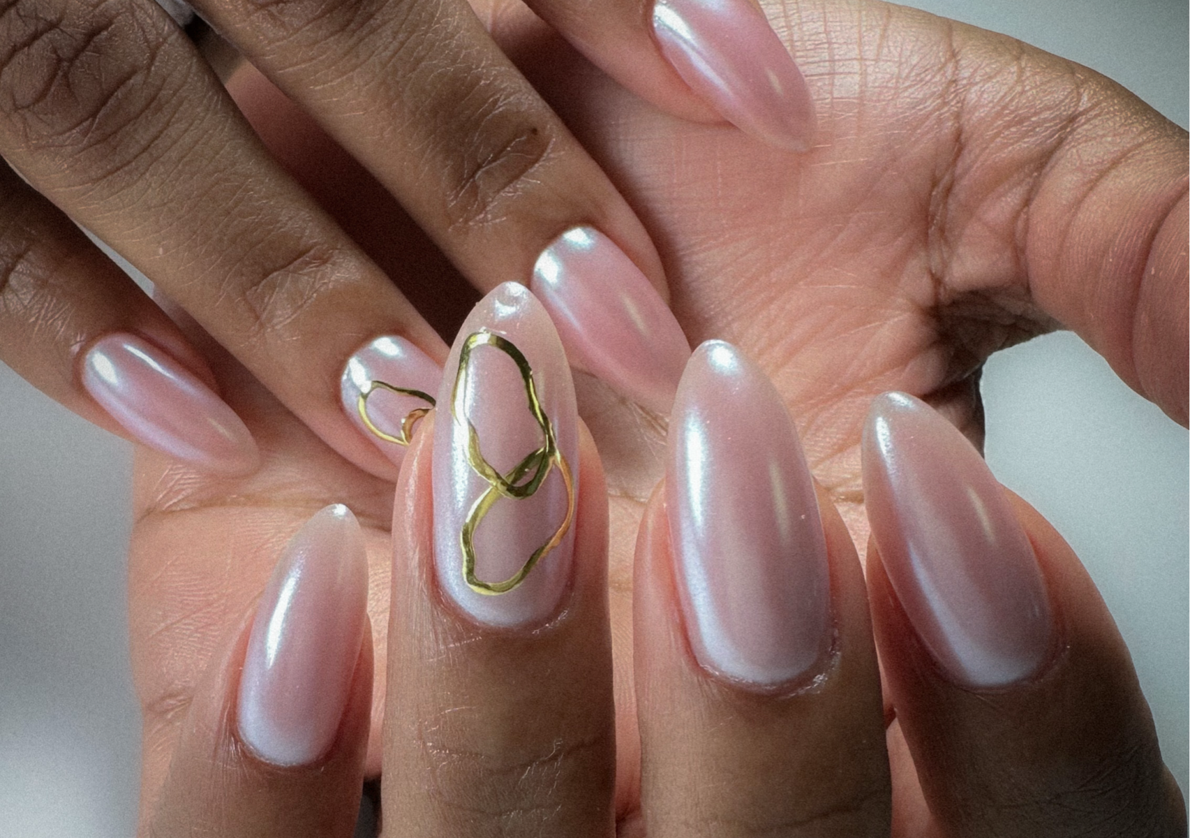 Chrome,Sticker, Foil, Stamping (2 nails)