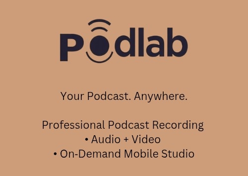 PODLAB POP-UP: 60 minutes Professional Podcast Audio Recording  On‑Demand Mobile Studio