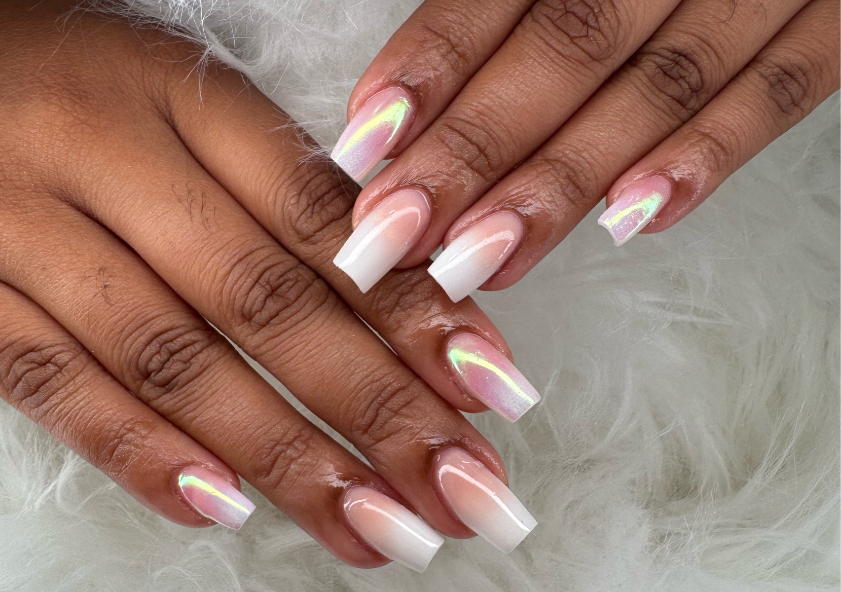 Babyboomer (Ombre nails with acrylic)