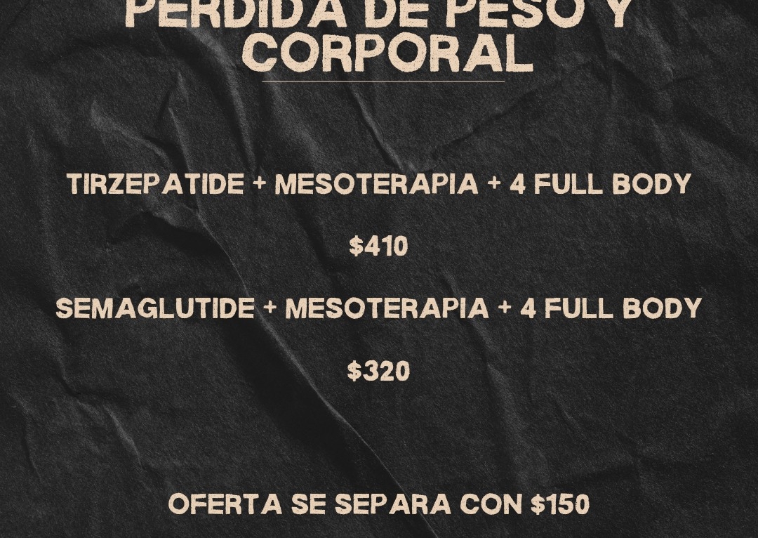 Promo 3 perdida de peso semaglutide y corporal