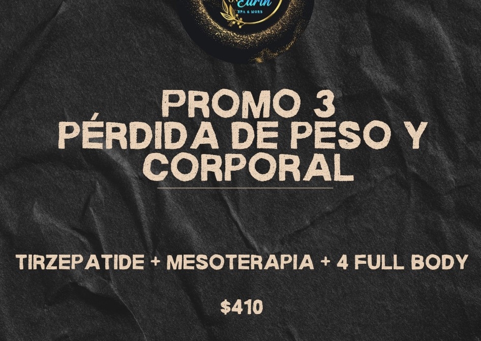 Promo 3 perdida de peso tirzepatide y corporales