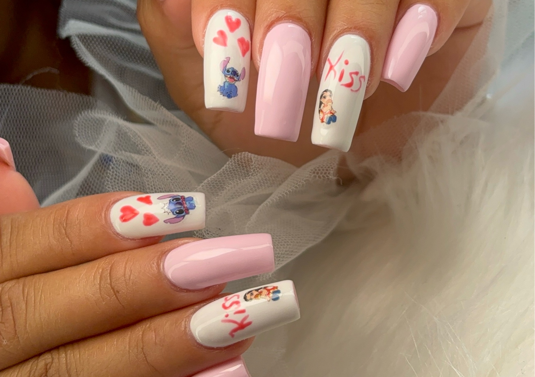 Retoque de uñas builder largas