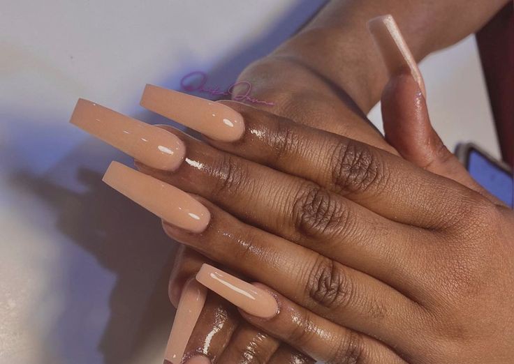Full set nude acrylic (long)