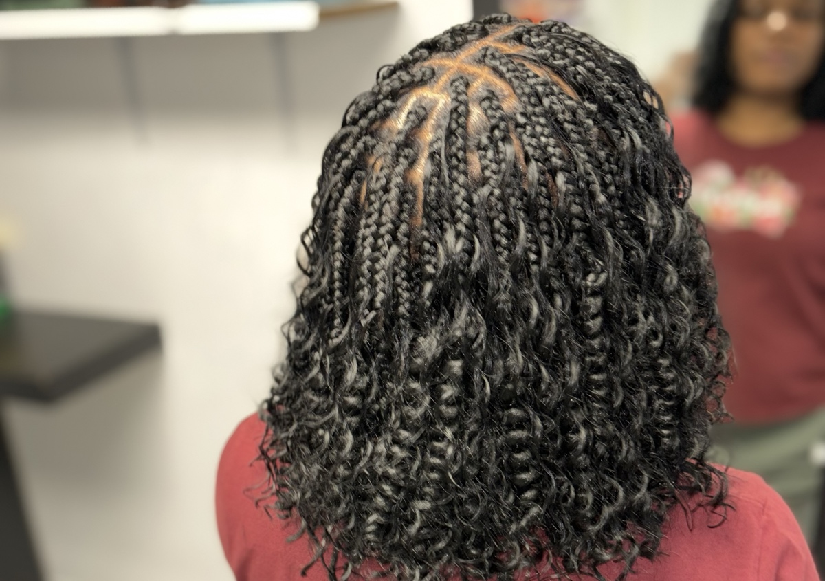 Xs box braids bob (extra full)