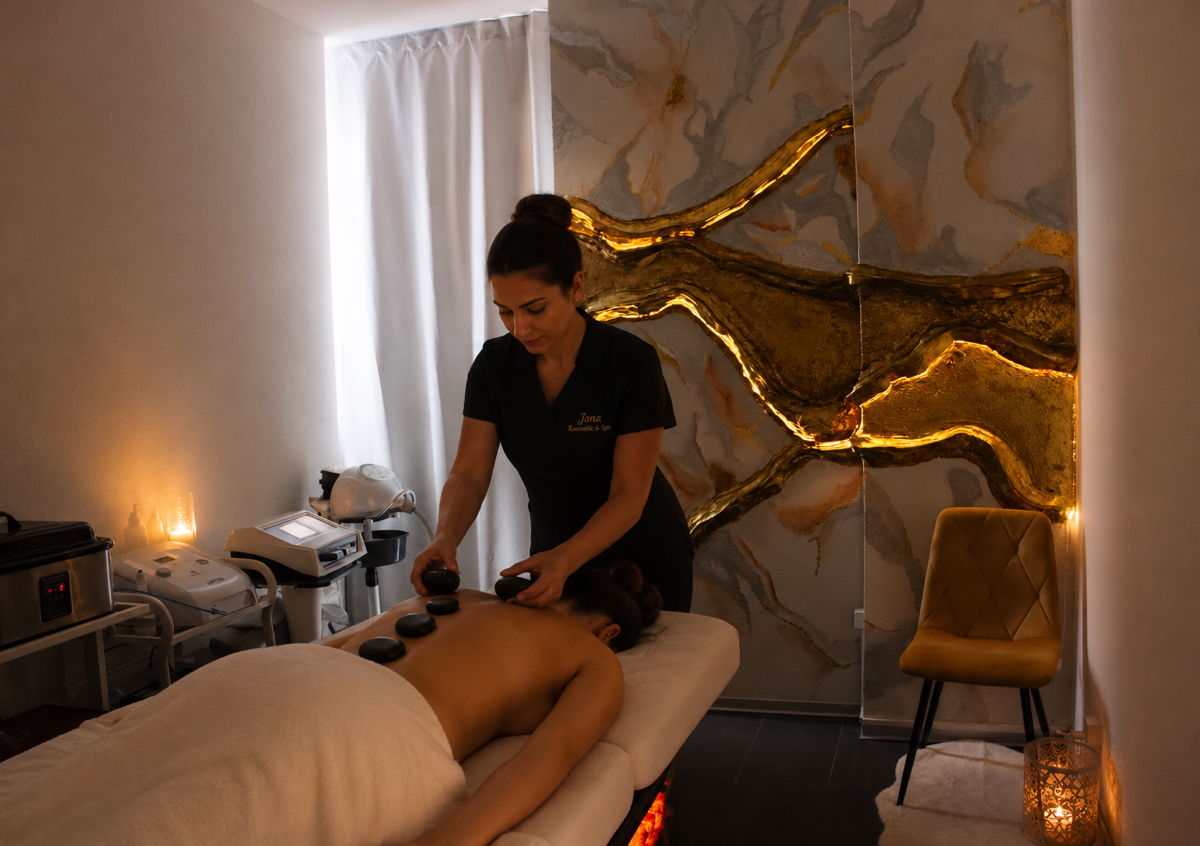 Hot stone massage