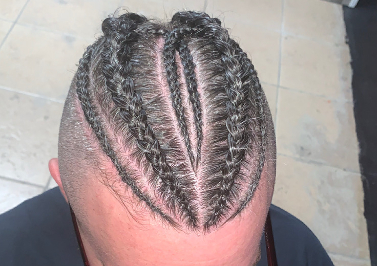 Men Cornrows/ Med size