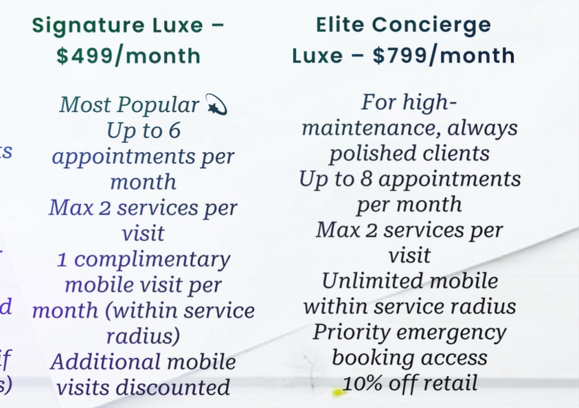 Elite Concierge Luxe – $799/month