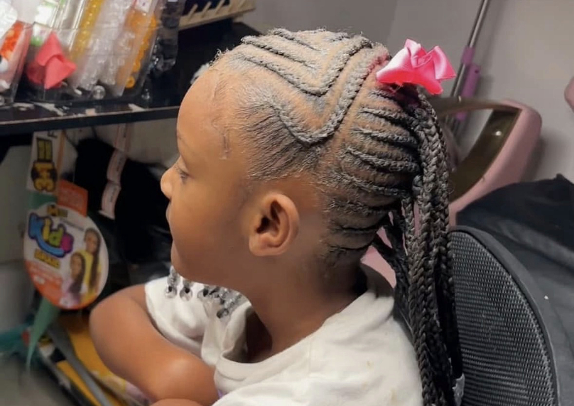 Lemonade braids with mohawk