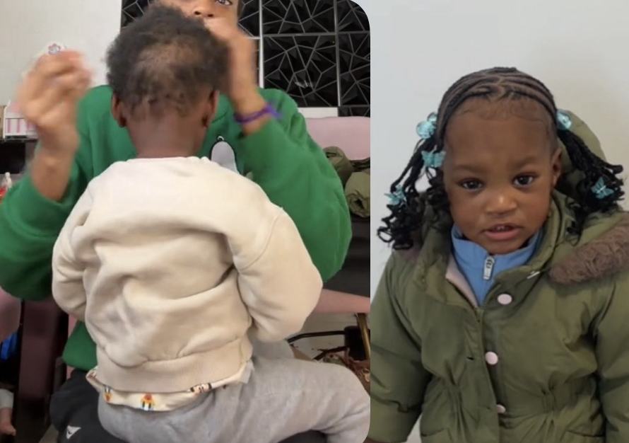 Cover up 2 low ponytails