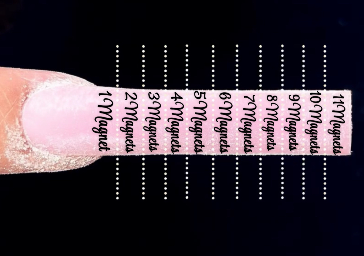 Nails full set 7 magnets🎀