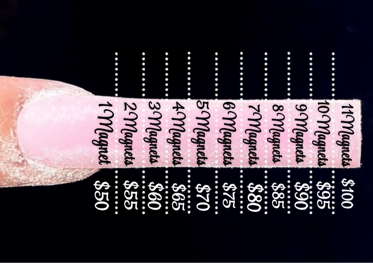 Nails full set 3 magnets🎀