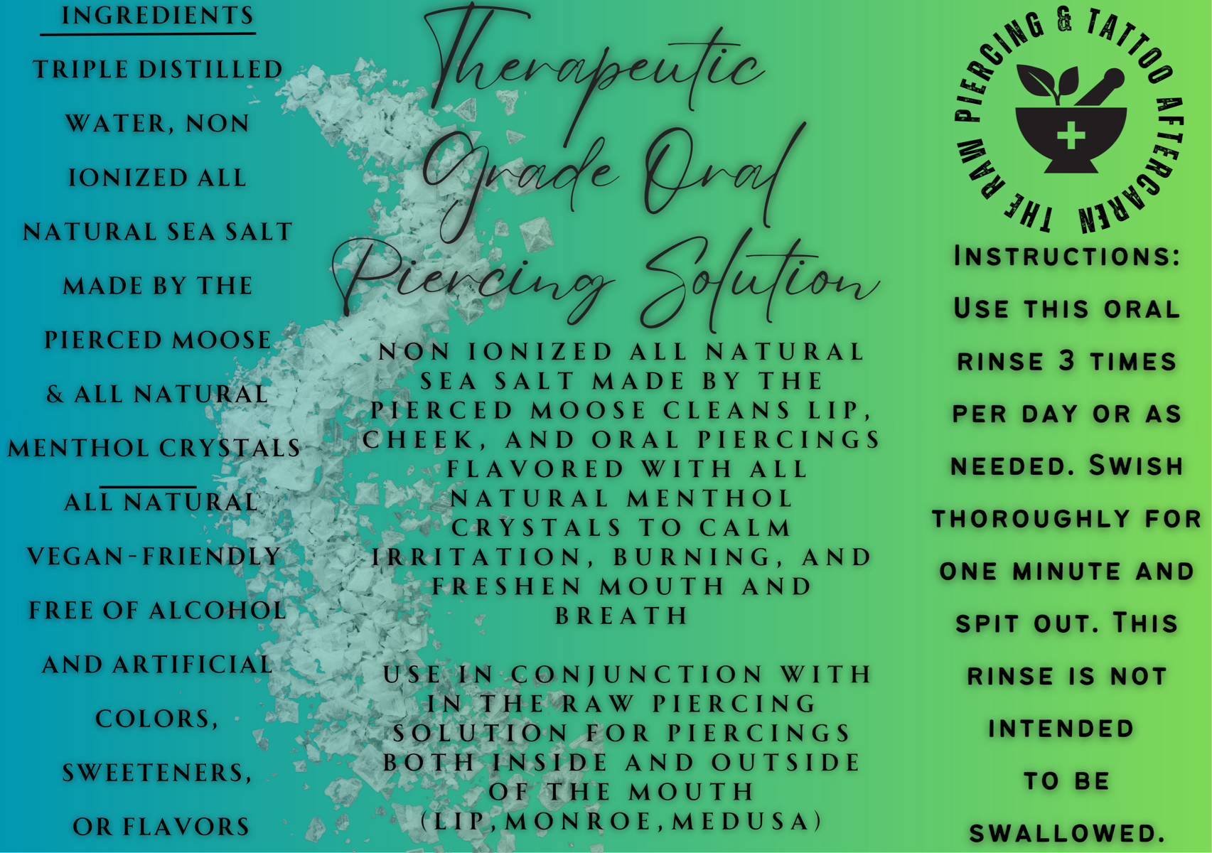 Oral Piercing Solution