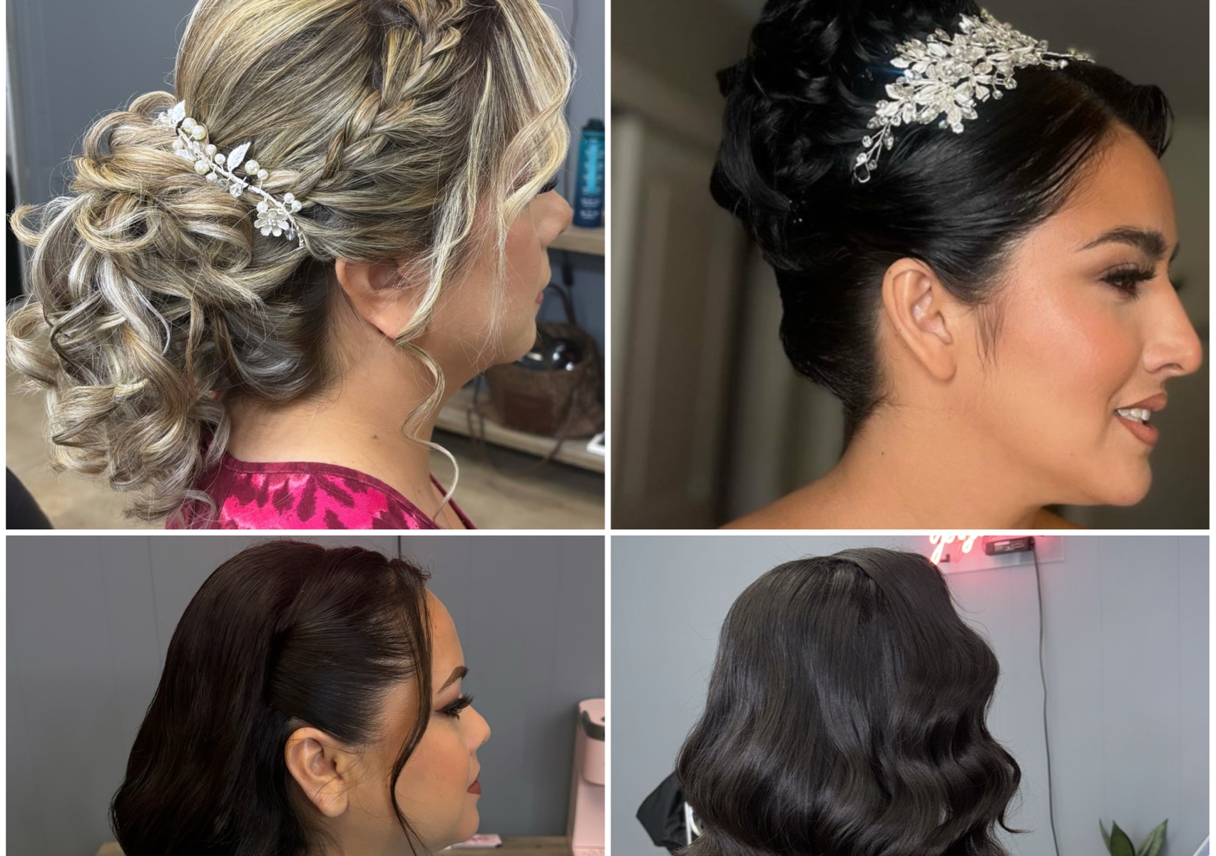 Bridal hairstyling TRIAL 