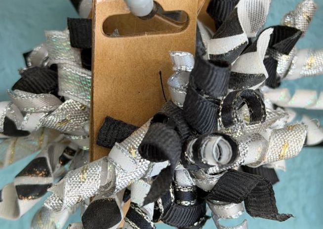 Black and Silver Bow