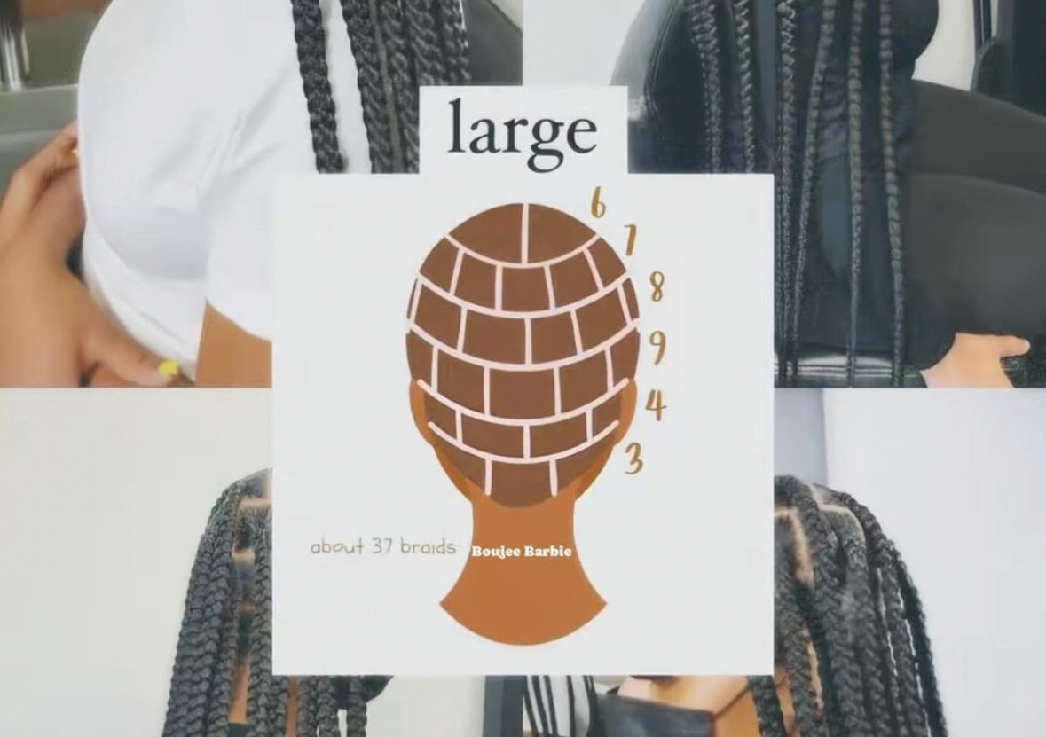 Large Knotless-Butt Length