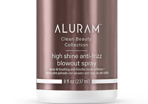 ALURAM: High shine anti- frizz blowout spray