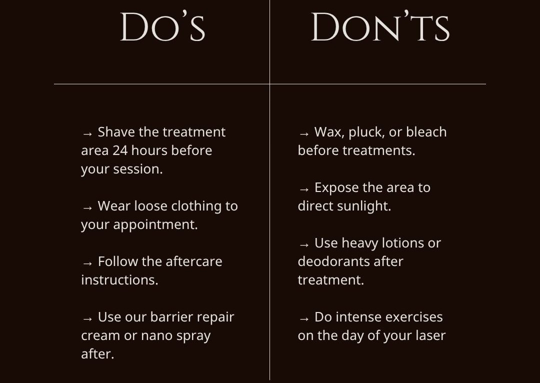 Extended bikini or Brazilian laser