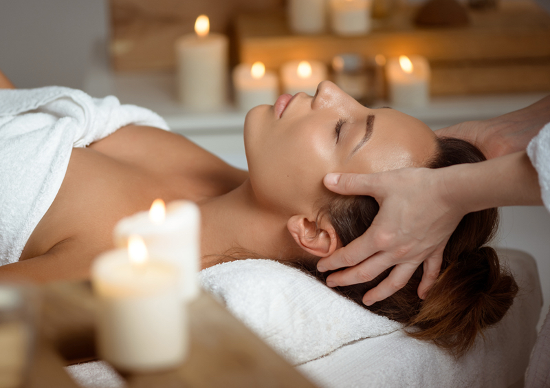 Indian head upper body massage includes arms / hands 