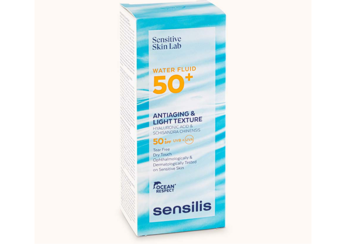 Water fluid 50+color antiaging & light textura hyaluronic