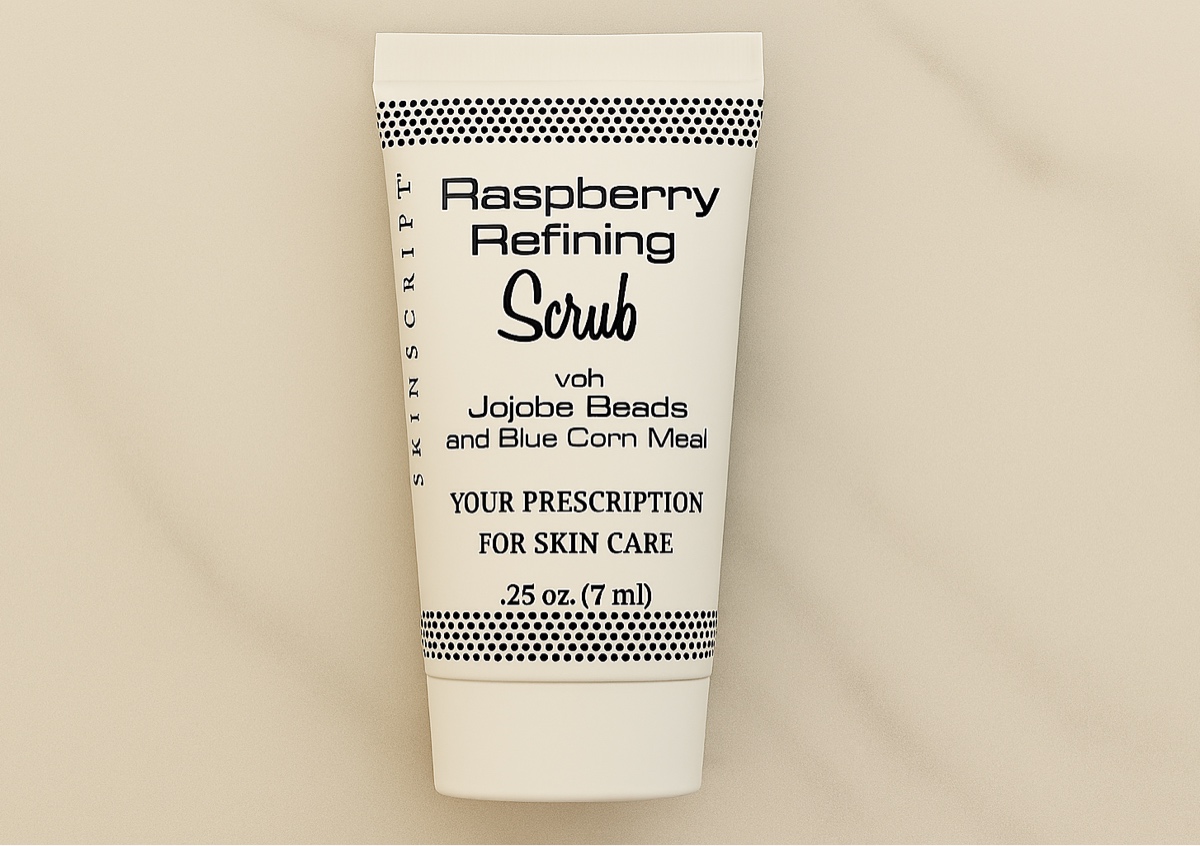 Raspberry refining scrub