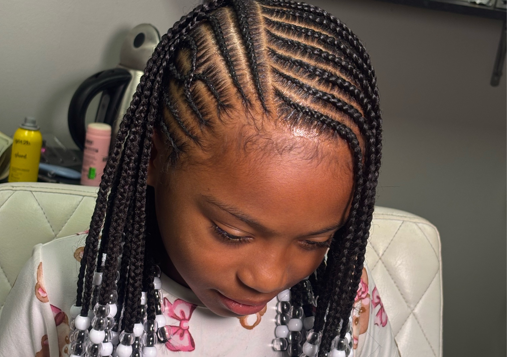 Kids fulani braids