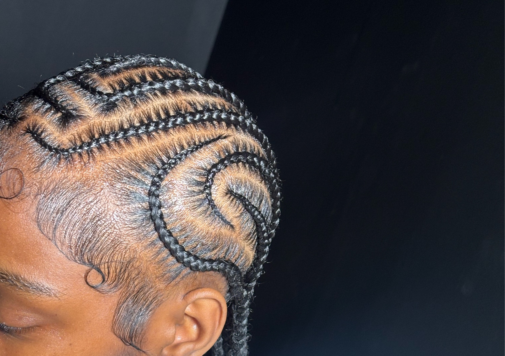 12 Straight Back Braids