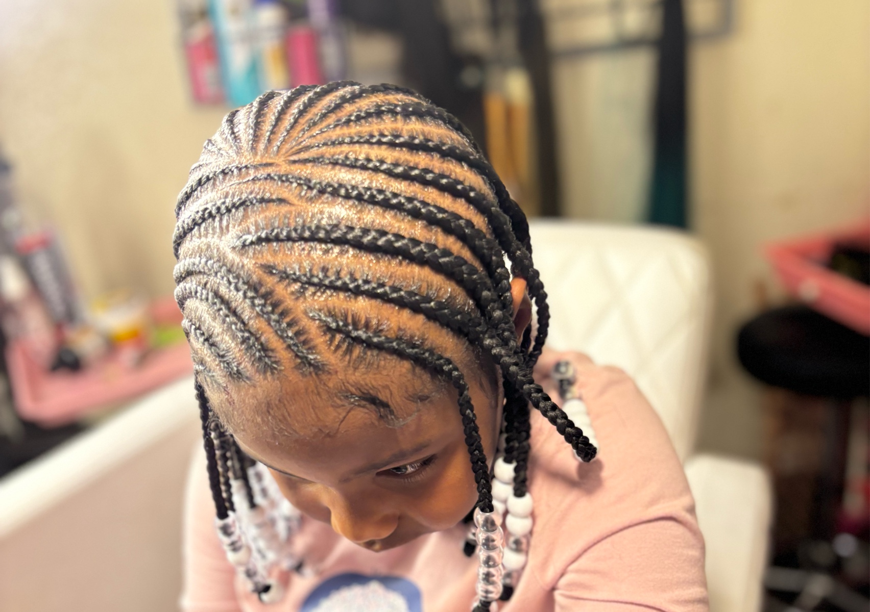 Medium braids and beads 