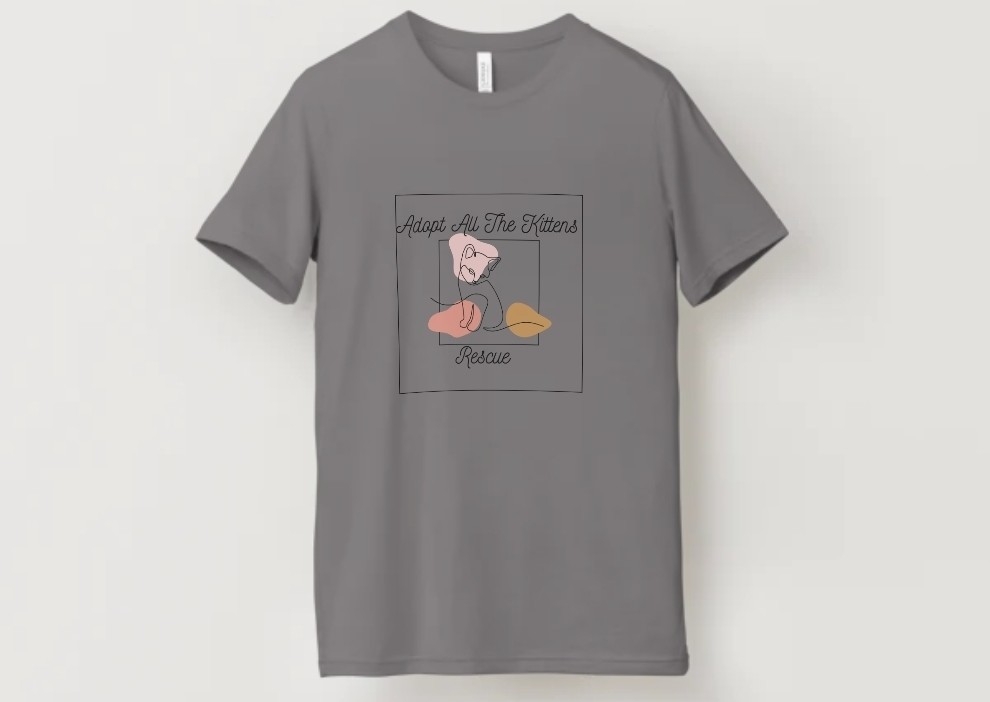 Adopt All The Kittens T-Shirt (Charcoal) 