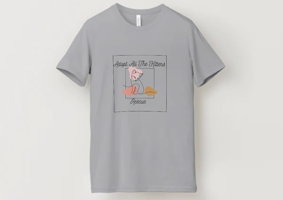 Adopt All The Kittens T-Shirt (Grey) 