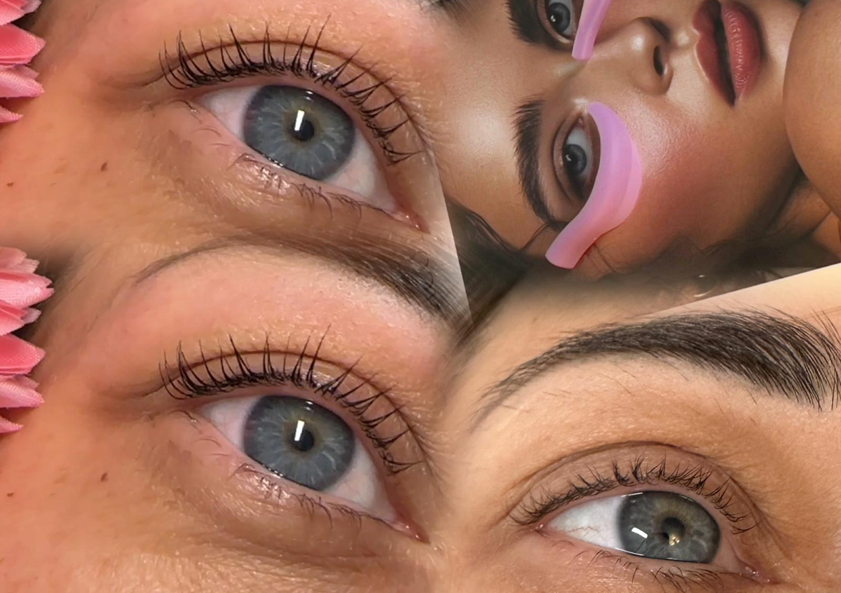 Eyelash lamination with tint/Laminare gene cu culoare