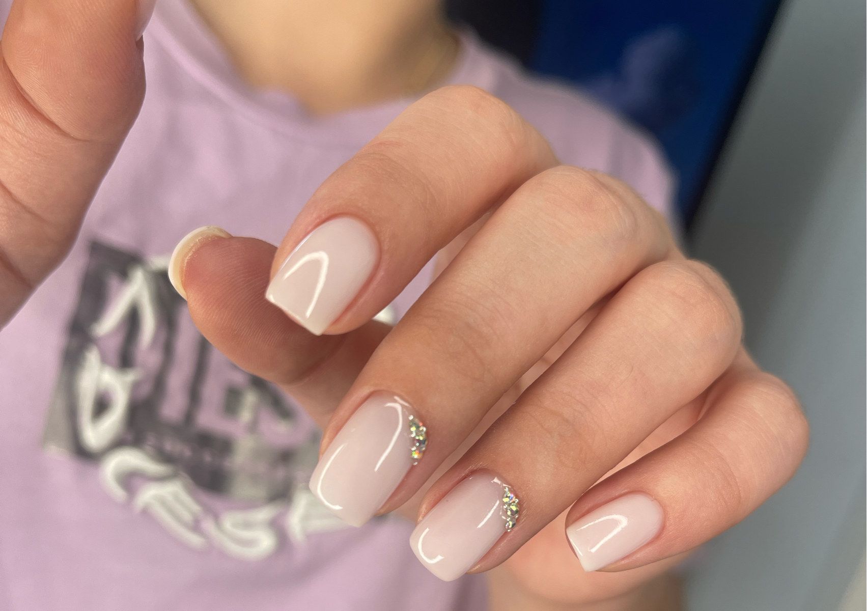Rubber Base or Gel - short nails 
