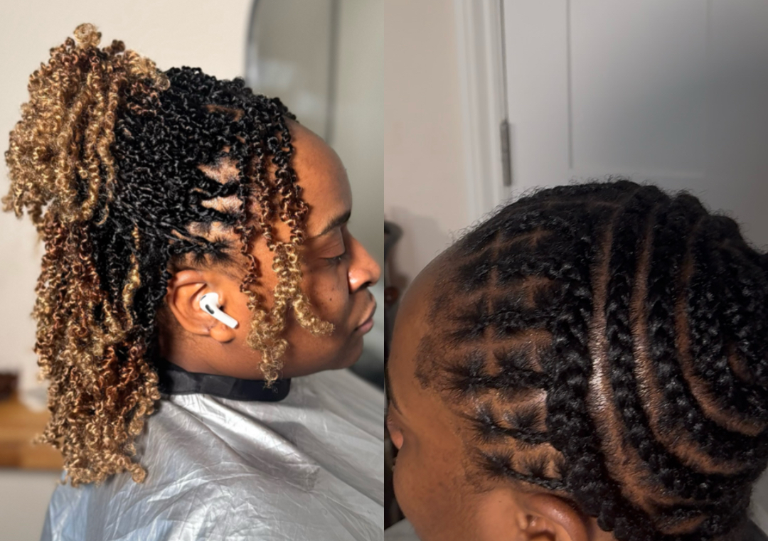 Crochet on cornrow 