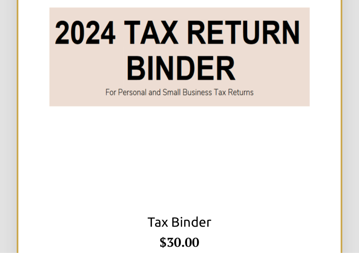Tax Binder