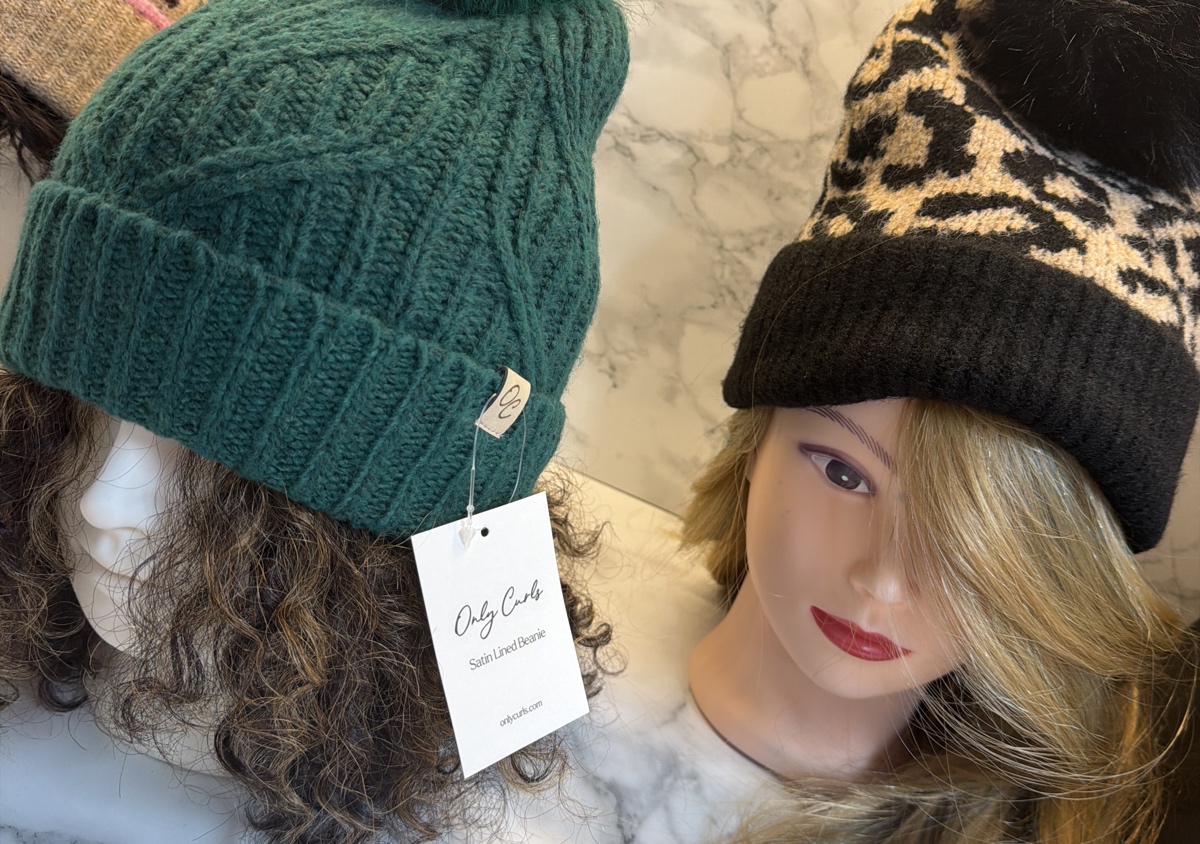 Satin lined beanie- Only Curls