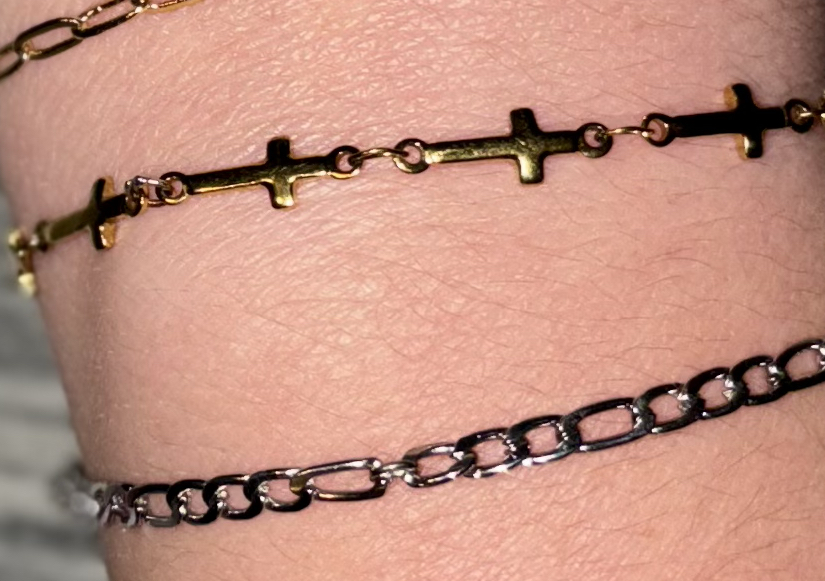 Gold Filled Cross Bracelet / Anklet