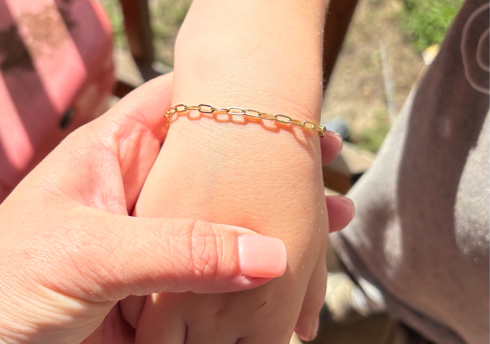 Stainless Steel Paperclip Bracelet / Anklet