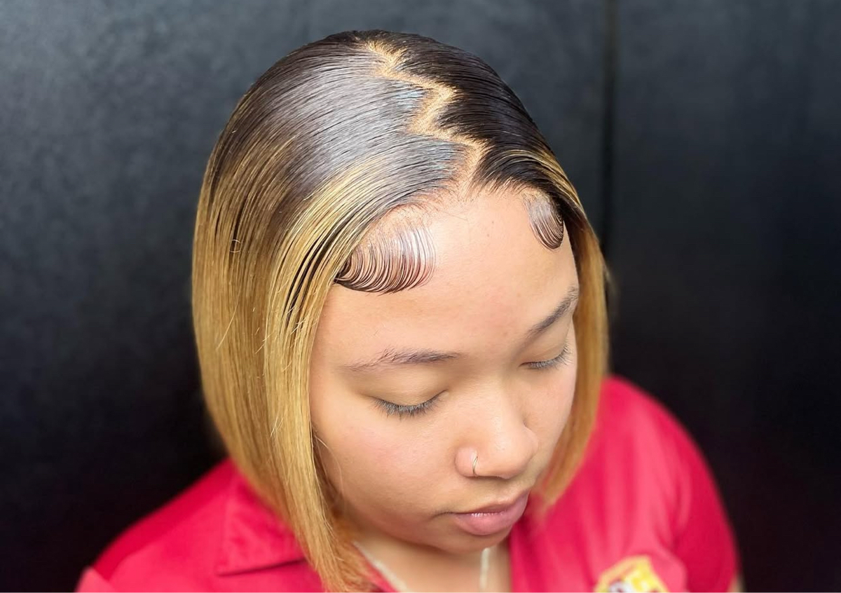 Closure bob wig install