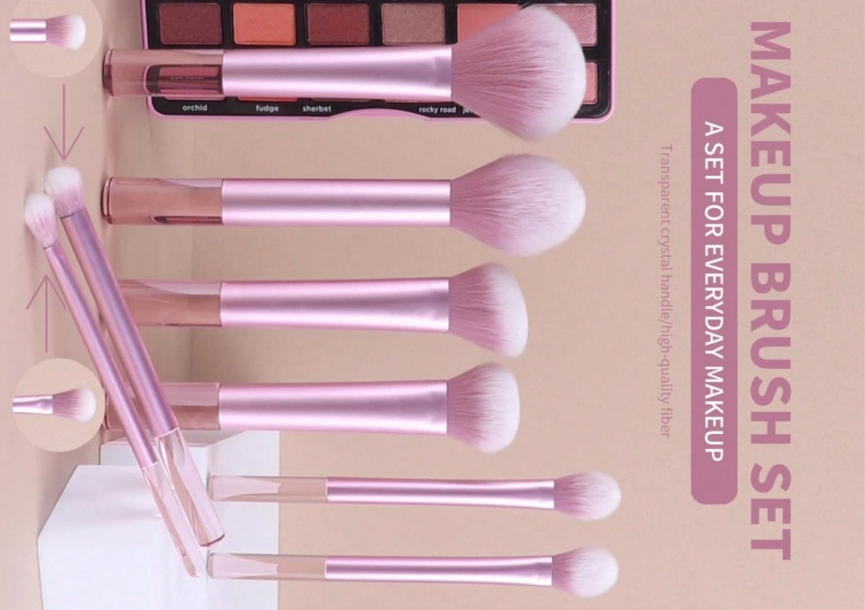 8pcs Makeup Brush Set