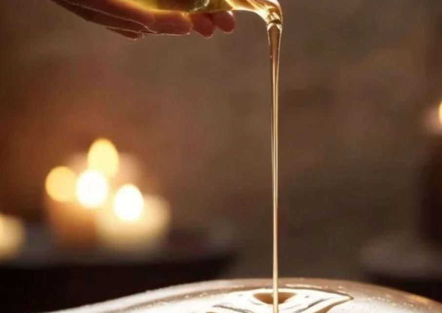 Hot oil and stone massage