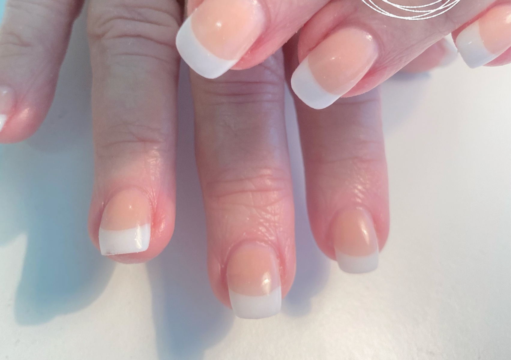 Reverse French Full Set (Acrylic)