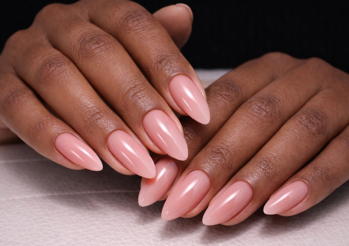 Medium full set with gel polish