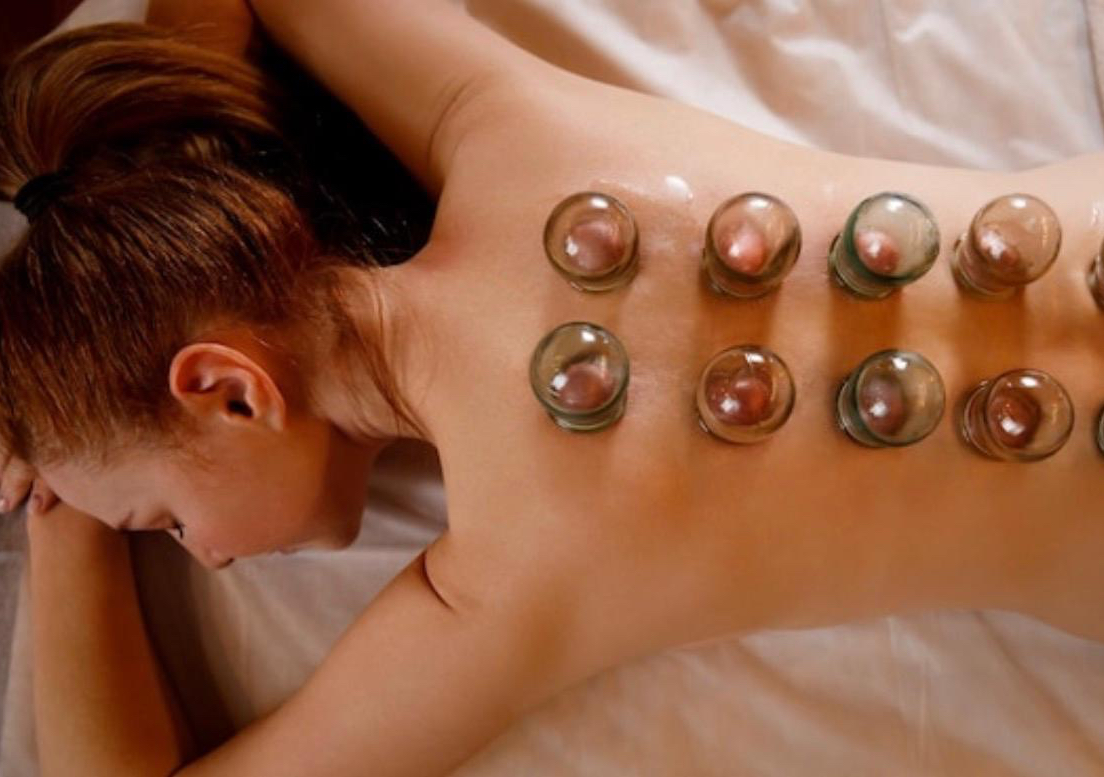 Relaxing Swedish massage with cupping and hot towels