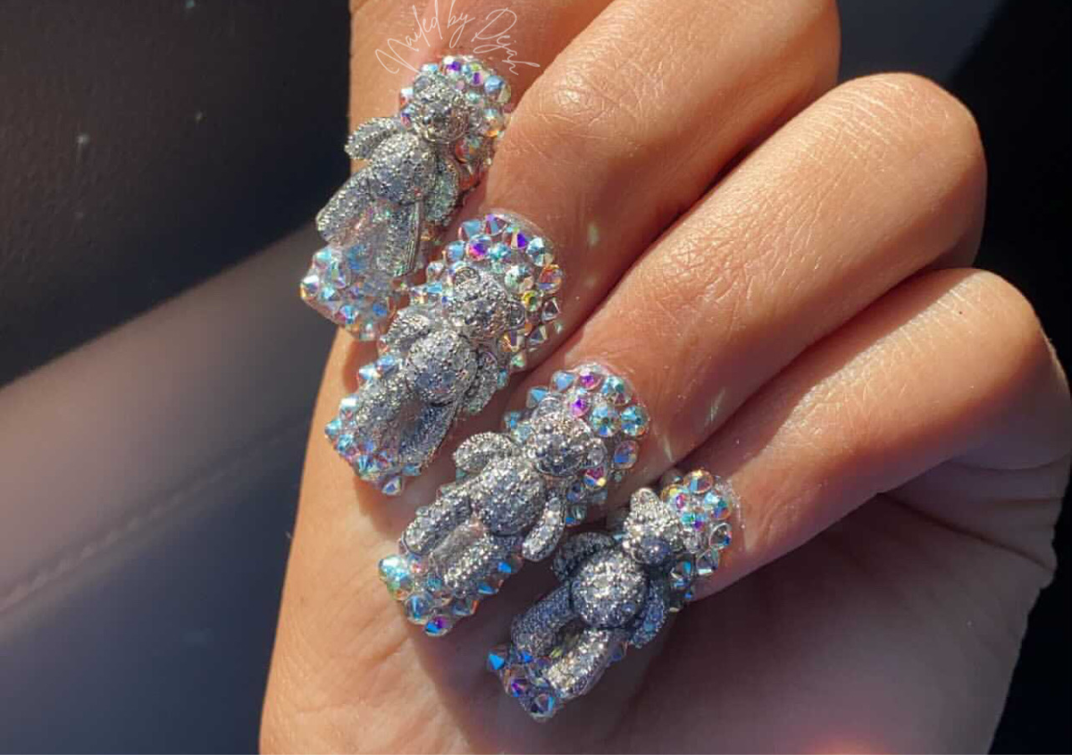 Full Bling Nail (Medium Length)