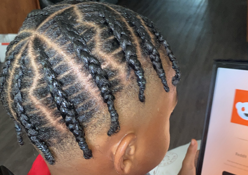 Boy/men braids