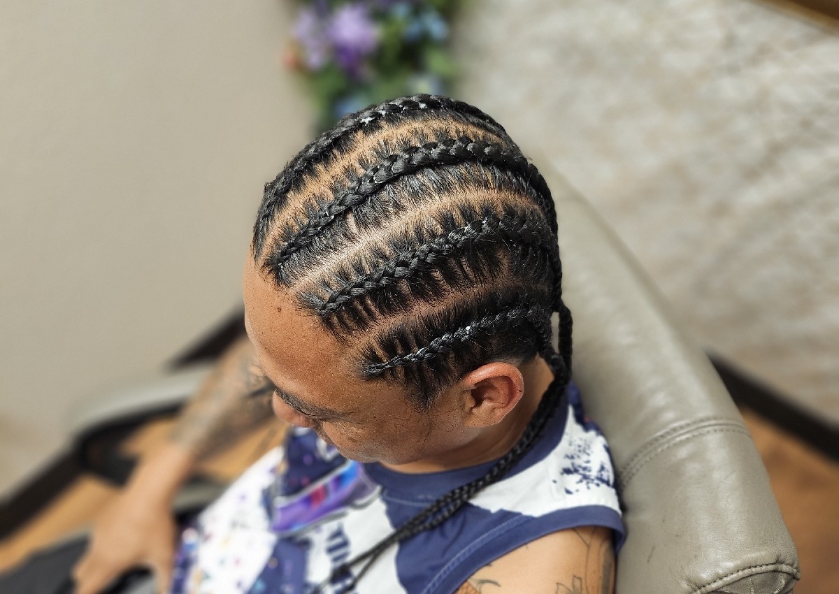 Straight back  Cornrows 