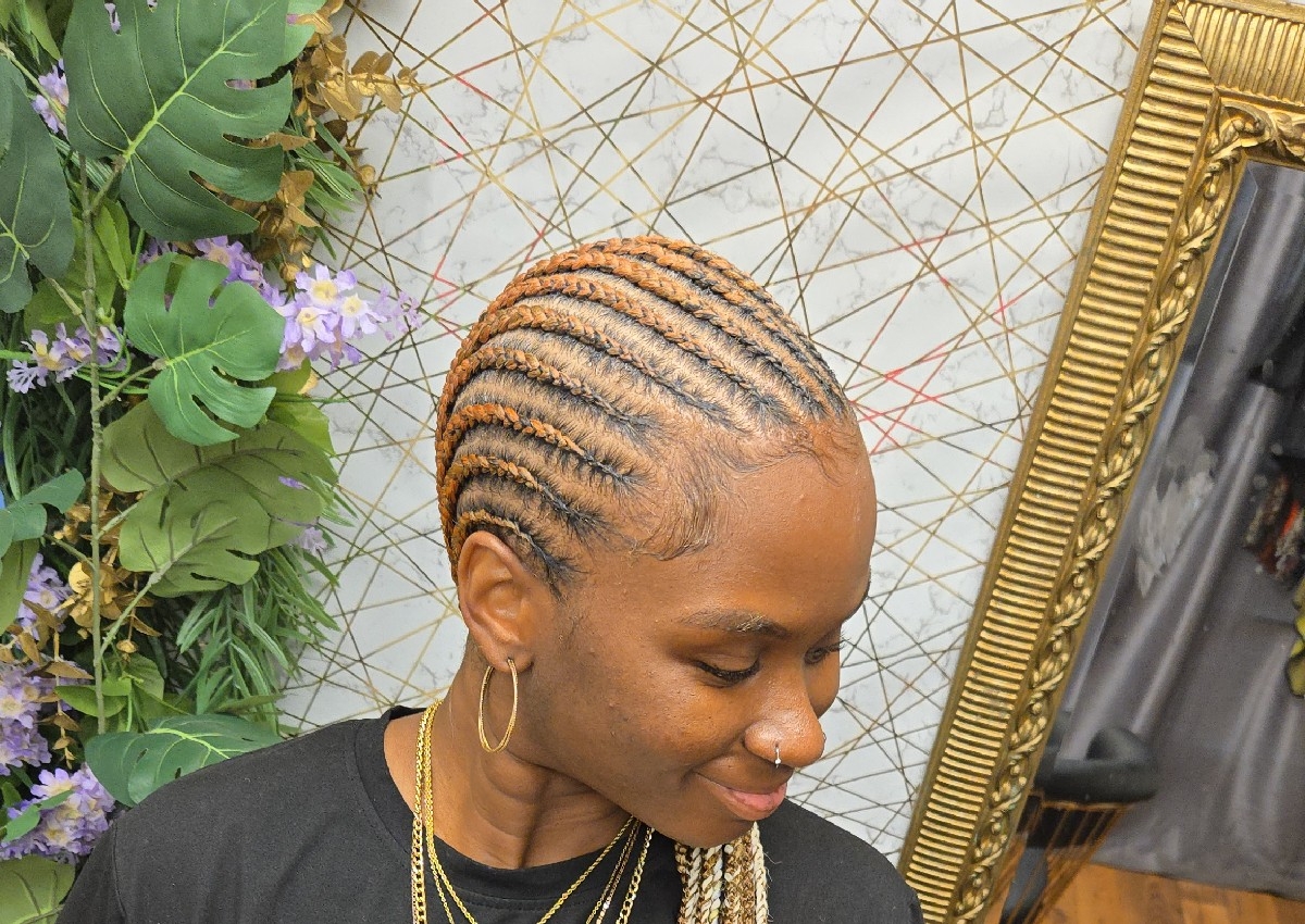 Cornrows 25 rows or more