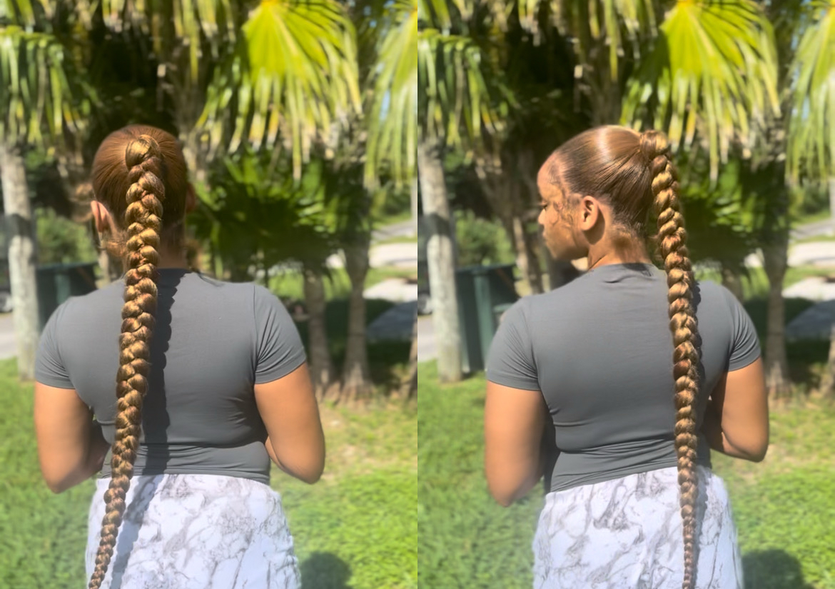 Braided ponytail 